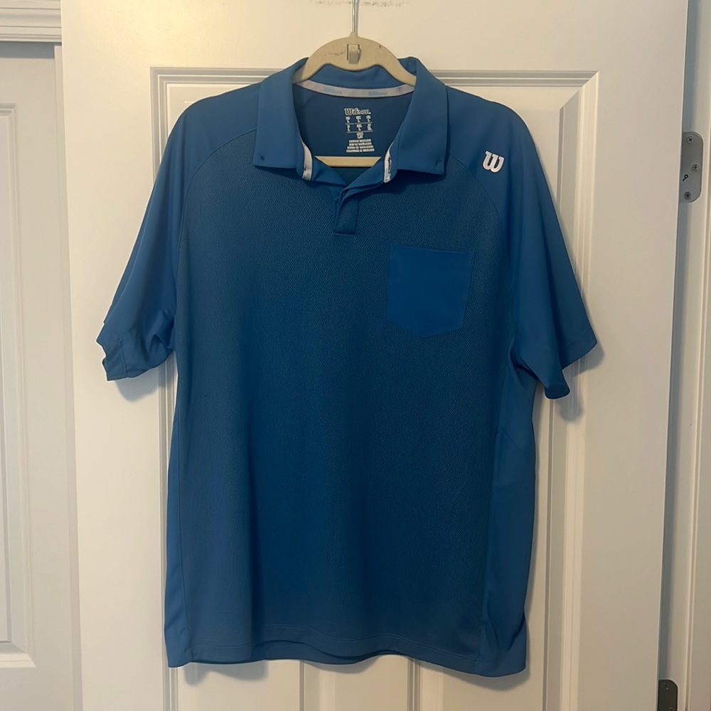 Men’s Wilson Blue Tennis/Golf Polo